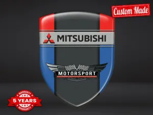 Mitsubishi Adesivi Logo Stampati Forti Limitati Alta Qualità